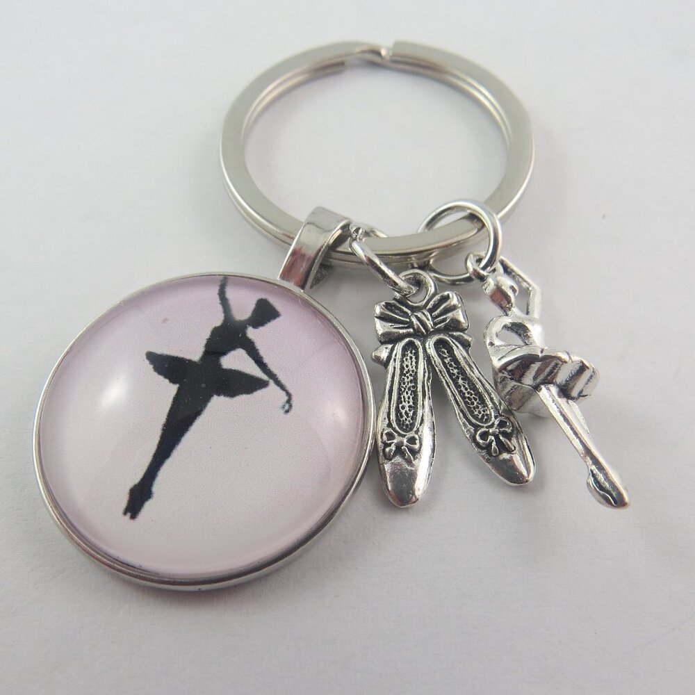 Ballet Keychain Ballerina Key Ring Dance Charm Gift for Dancer Ballet Lover Bag